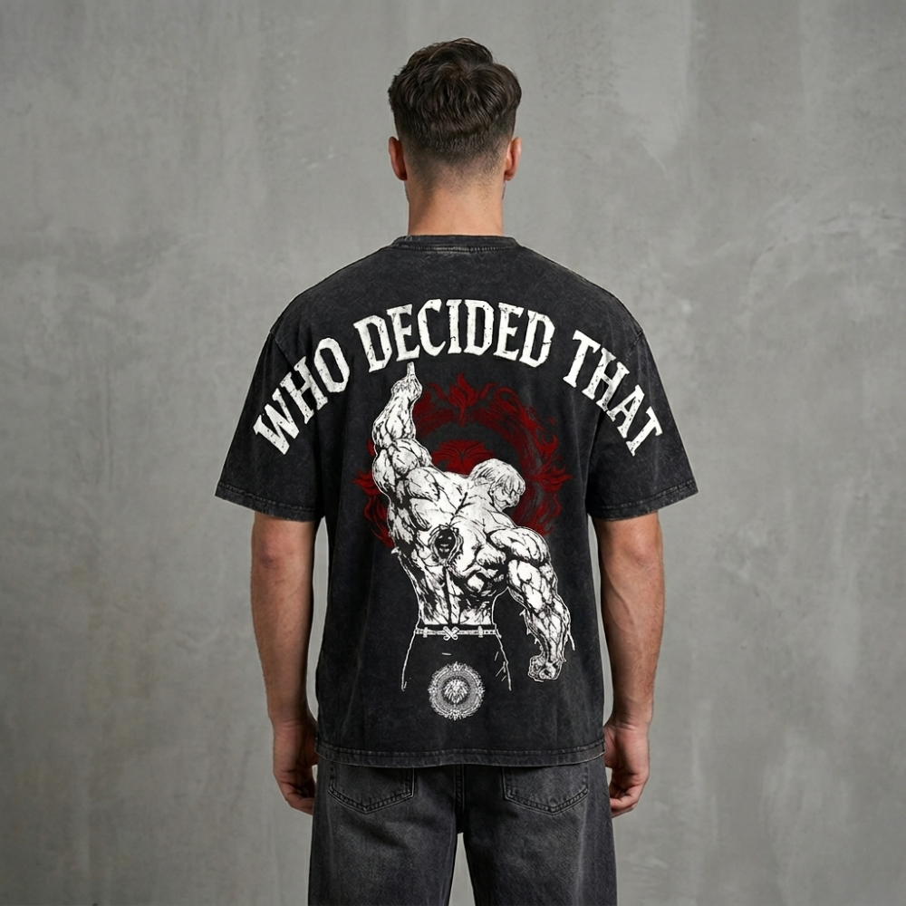 Seven Deadly Sins Printed Unisex Washed T-Shirt
