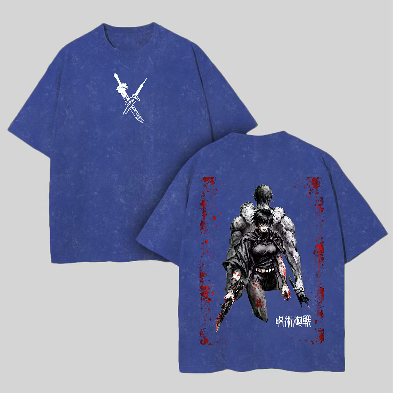 Jujutsu Kaisen Maki Zenin Printed Unisex Washed T-Shirt