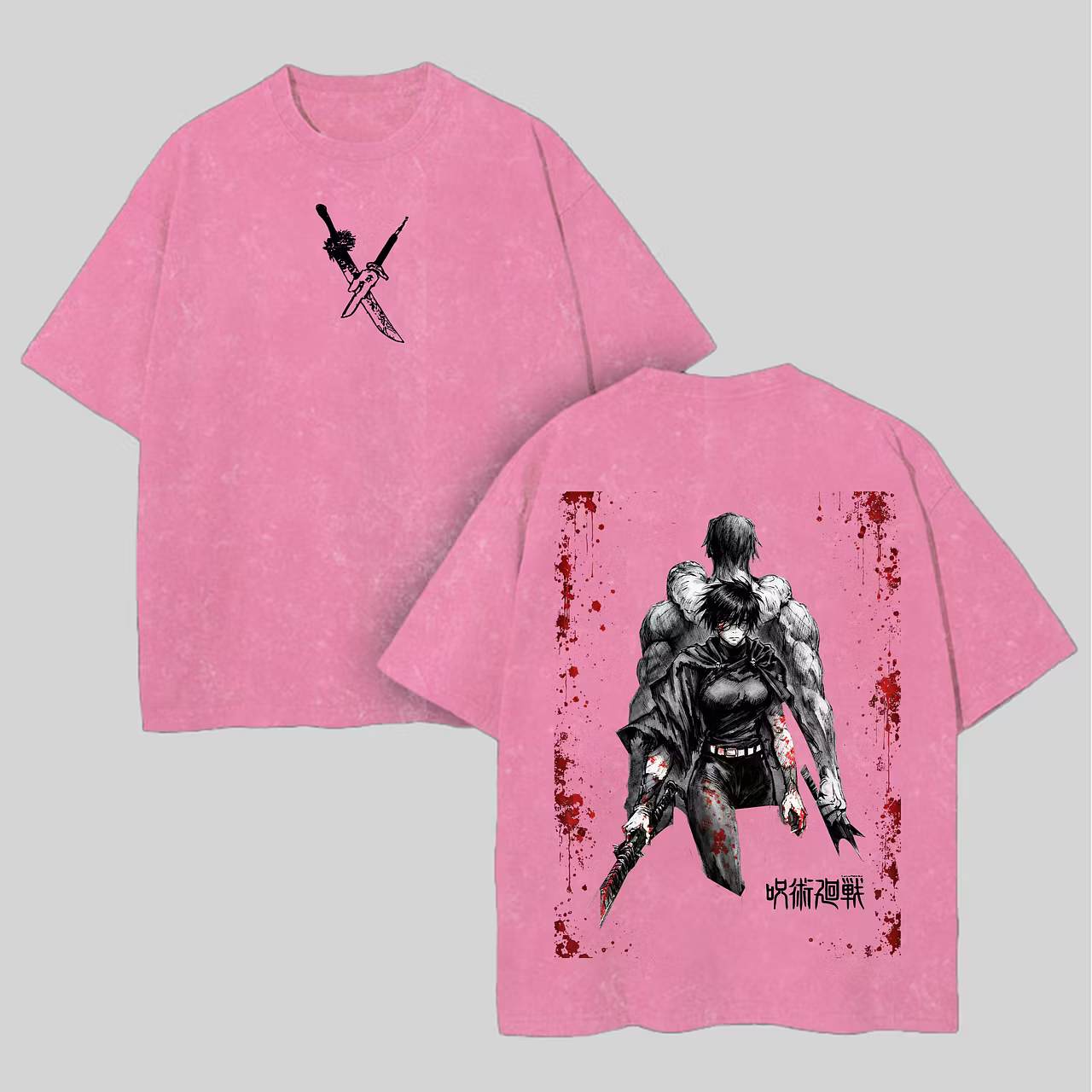 Jujutsu Kaisen Maki Zenin Printed Unisex Washed T-Shirt