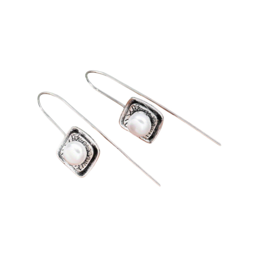 Delicate Artisan Pearl Earring