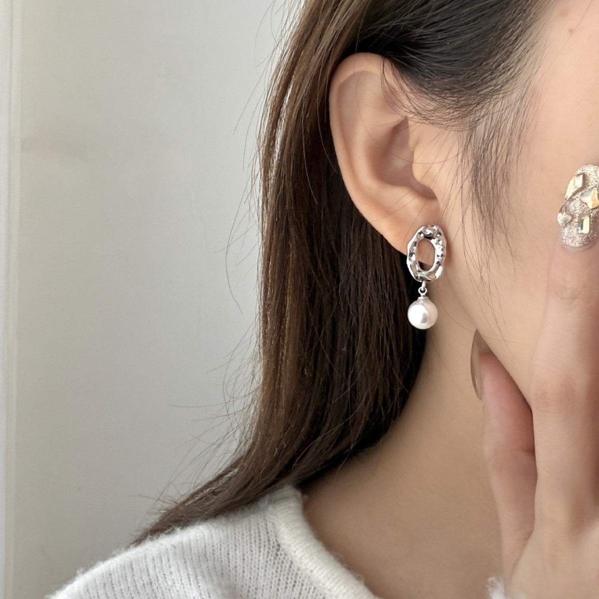 Vintage Handmade Pearl Earring