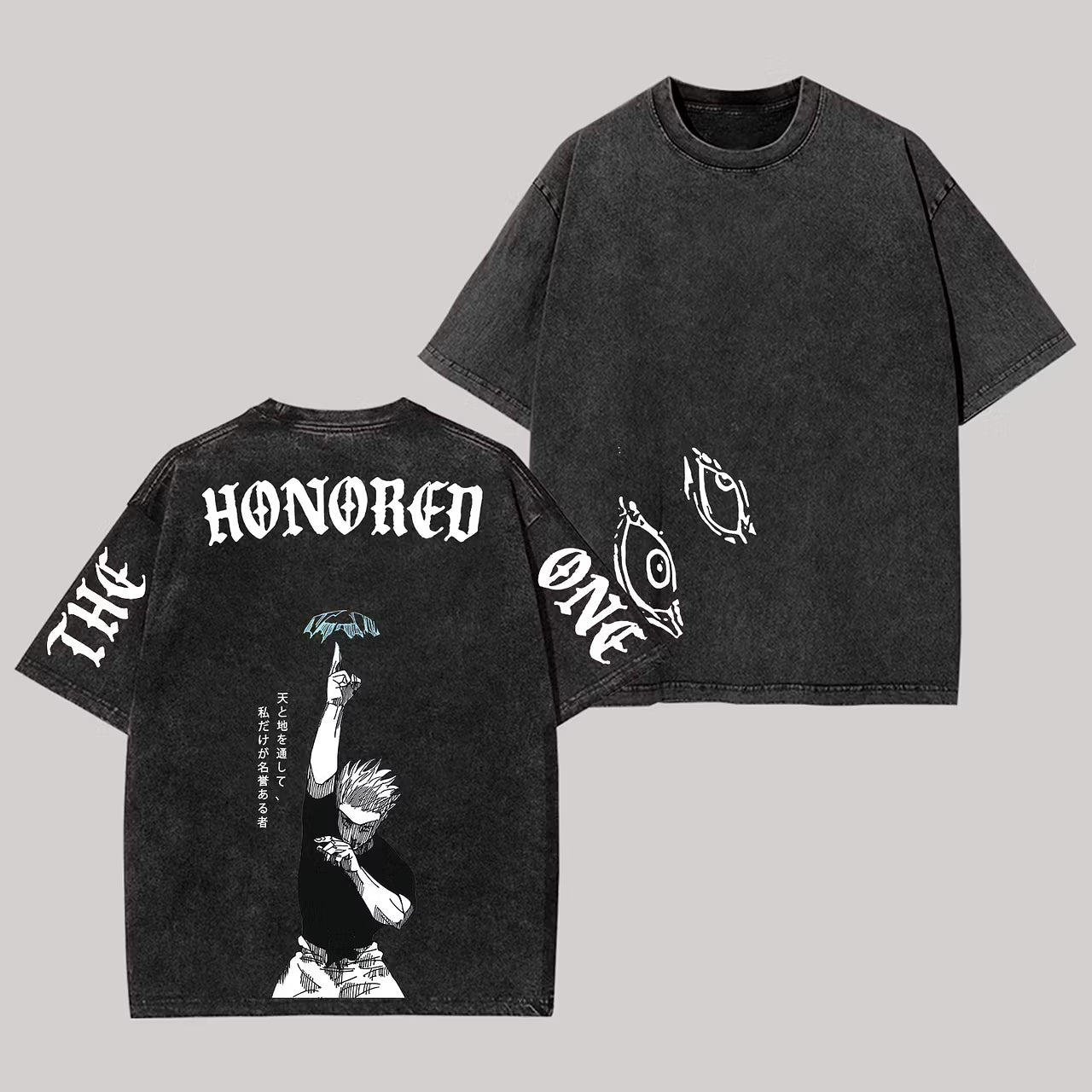 Jujutsu Kaisen Satoru Gojo Printed Unisex Washed T-Shirt